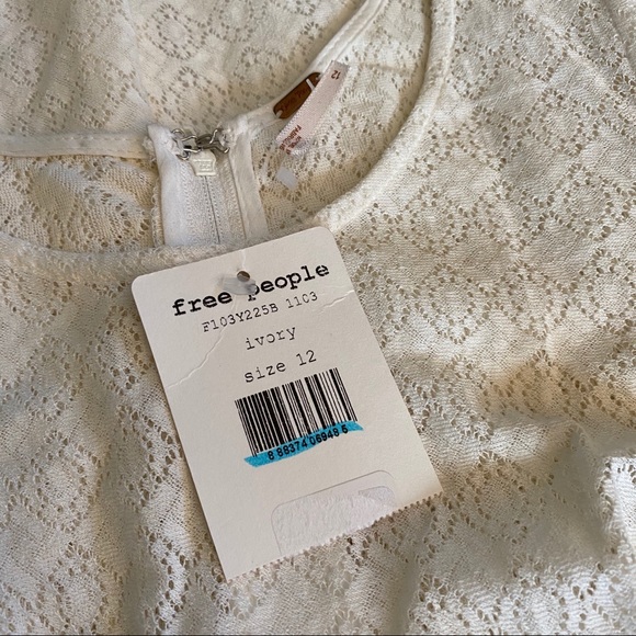 Dress, Ivory Floral Cutout Lace Free People BNWT - Picture 5 of 10